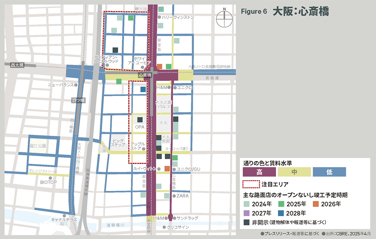 Figure 6  大阪：心斎橋